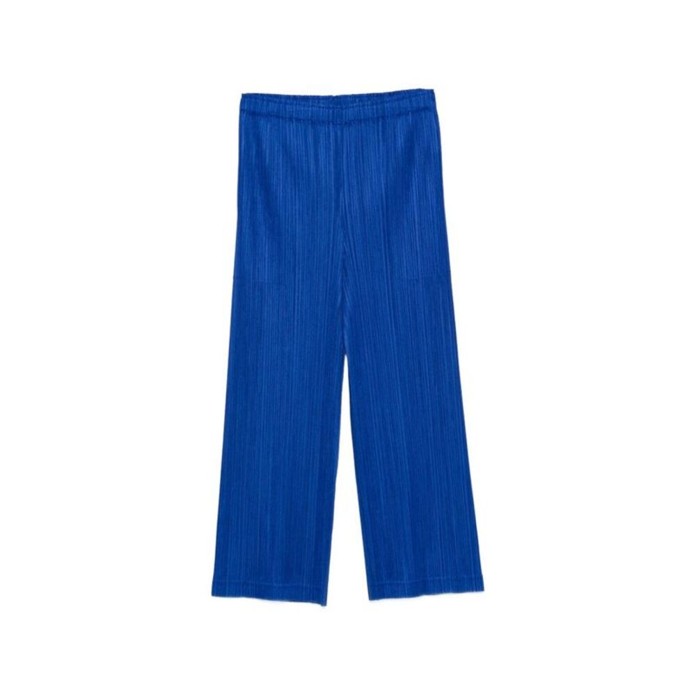 Pleats Please Issey Miyake Women Pleated Wide-Leg Trousers